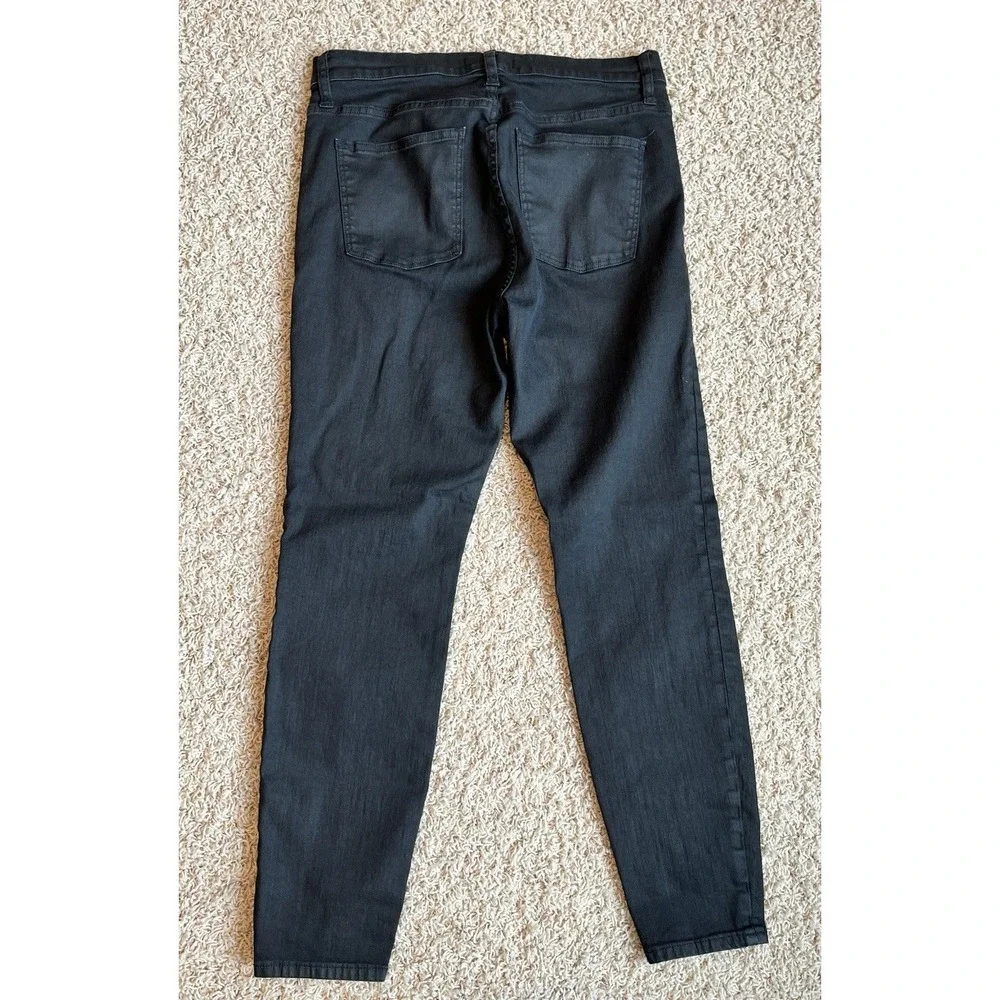 Madewell Women Jeans Size 32 Black Charcoal High Rise Skinny Stretch Denim Pants